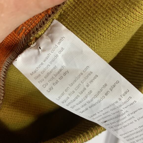 Fabletics High-Waisted Seamless Jacquard Chartreuse Legging Tights W-467 Size M - Picture 9 of 12